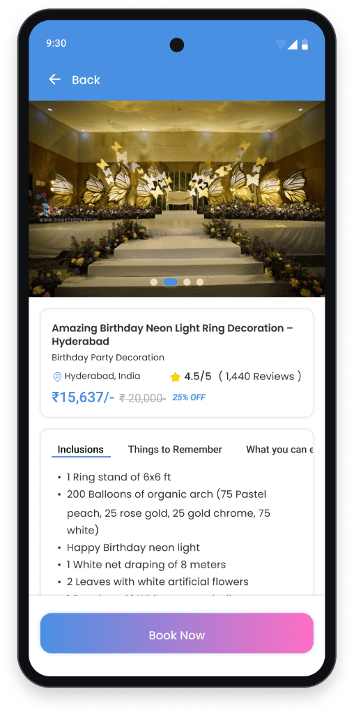 KraftMyEvent Package Details