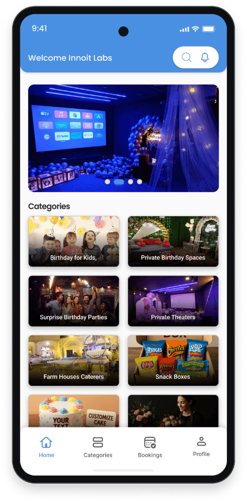 KraftMyEvent Vendor Home Dashboard